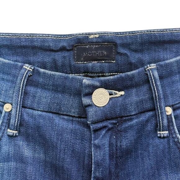 MOTHER The Looker Ankle Fray Skinny Jeans in Squeeze It size 26 - Picture 7 of 9